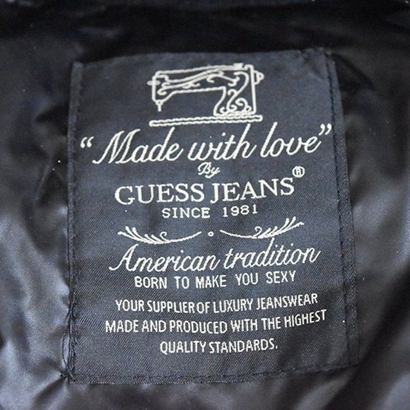 Guess Down Filled Womens Quilted Winter Jacket XL - Picture 3 of 4